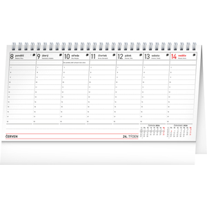 Fotografie k reklamnímu předmětu „NOTIQUE Stolní kalendář Plánovací 2026, 25 x 12,5 cm“