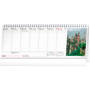 Fotografie k reklamnímu předmětu „NOTIQUE Stolní kalendář Plánovací daňový s fotografiemi 2026, 33 x 12,5 cm“