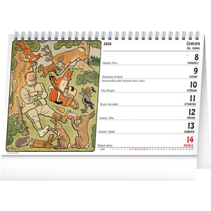 Fotografie k reklamnímu předmětu „NOTIQUE Stolní kalendář Josef Lada 2026, 23,1 x 14,5 cm“
