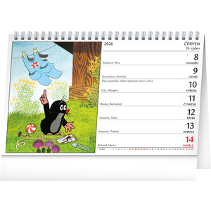 Fotografie k reklamnímu předmětu „NOTIQUE Stolní kalendář Krteček 2026, 23,1 x 14,5 cm“
