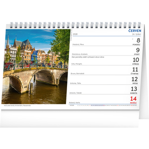 Fotografie k reklamnímu předmětu „NOTIQUE Stolní kalendář Svět 2026, 23,1 x 14,5 cm“