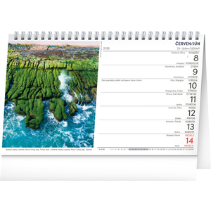 Fotografie k reklamnímu předmětu „NOTIQUE Stolní kalendář Voda CZ/SK 2026, 23,1 x 14,5 cm“