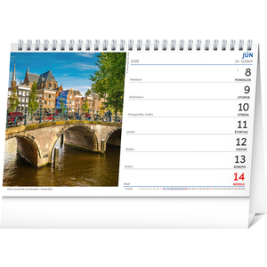 Fotografie k reklamnímu předmětu „NOTIQUE Stolový kalendár Svet 2026, 23,1 x 14,5 cm“