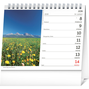 Fotografie k reklamnímu předmětu „NOTIQUE Stolový kalendár Rozprávkové Slovensko 2026, 16,5 x 13 cm“