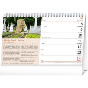 Fotografie k reklamnímu předmětu „NOTIQUE Stolový kalendár Tipy na výlety 2026, 23,1 x 14,5 cm“