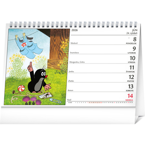 Fotografie k reklamnímu předmětu „NOTIQUE Stolový kalendár Krtko 2026, 23,1 x 14,5 cm“