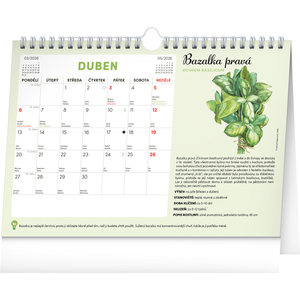 Fotografie k reklamnímu předmětu „NOTIQUE Měsíční plánovací kalendář se semínky 2026, 30 x 21 cm“