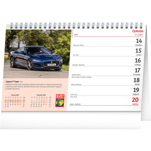 Fotografie k reklamnímu předmětu „NOTIQUE Stolní kalendář Svět motorů 2027, 23,1 x 14,5 cm“