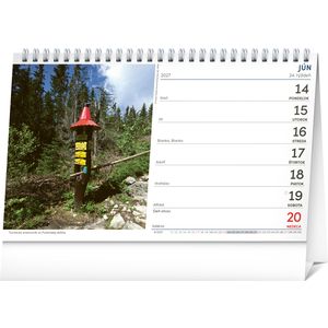 Fotografie k reklamnímu předmětu „NOTIQUE Stolový kalendár Tatry 2027, 23,1 x 14,5 cm“
