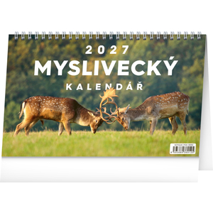 Fotografie reklamního předmětu „NOTIQUE Stolní Myslivecký kalendář 2027, 23,1 x 14,5 cm“