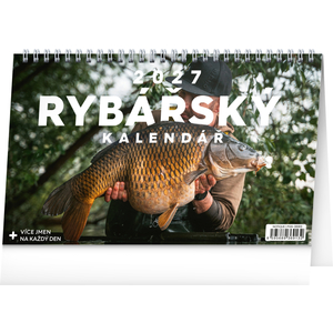 Fotografie reklamního předmětu „NOTIQUE Stolní Rybářský kalendář 2027, 23,1 x 14,5 cm“