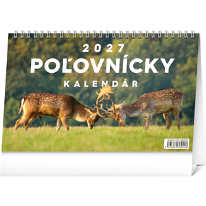 Fotografie reklamního předmětu „NOTIQUE Stolový Poľovnícky kalendár 2027, 23,1 x 14,5 cm“