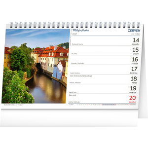 Fotografie k reklamnímu předmětu „NOTIQUE Stolní kalendář Praha – Miluju Prahu 2027, 23,1 x 14,5 cm“