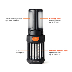 Fotografie k reklamnímu předmětu „Kempinkové světlo Nordic Drift Titan s odpuzovačem komárů“