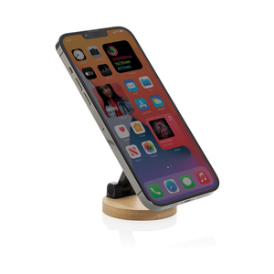 Fotografie k reklamnímu předmětu „Stojan na telefon Magmount RCS z recykl. plastu a bambusu“
