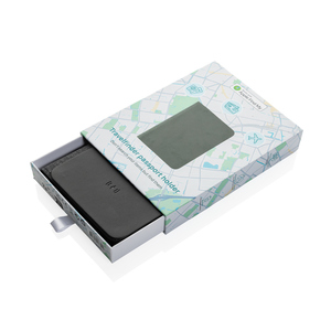 Fotografie k reklamnímu předmětu „Cestovní peněženka s lokátorem Trackmate z RCS polyesteru“