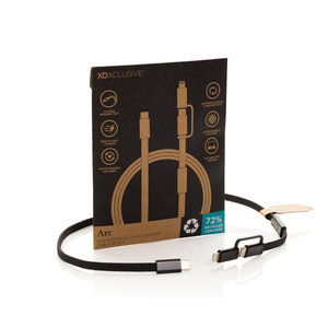 Fotografie k reklamnímu předmětu „Rychlonabíjecí kabel Arc 2 v 1 z RCS 60W 120 cm“