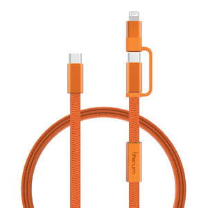 Fotografie k reklamnímu předmětu „Rychlonabíjecí kabel Arc 2 v 1 z RCS 60W 120 cm“