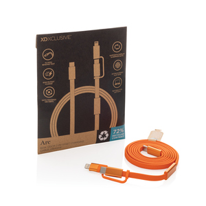 Fotografie k reklamnímu předmětu „Rychlonabíjecí kabel Arc 2 v 1 z RCS 60W 120 cm“