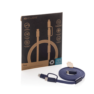 Fotografie k reklamnímu předmětu „Rychlonabíjecí kabel Arc 2 v 1 z RCS 60W 120 cm“