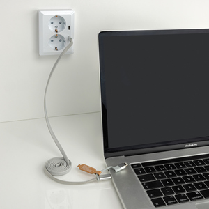 Fotografie k reklamnímu předmětu „Ultra tenký magnetický nabíjecí kabel 60W 2 v 1“