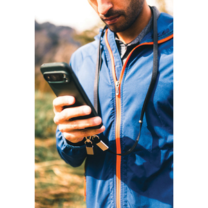Fotografie k reklamnímu předmětu „Crossbody lanyard Nivo RCS z recyklovaného PET“