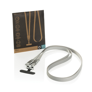 Fotografie k reklamnímu předmětu „Crossbody lanyard Nivo RCS z recyklovaného PET“