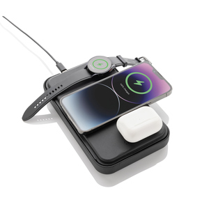 Fotografie k reklamnímu předmětu „Cestovní pouzdro s nabíječkou 3v1 Swiss Peak z RCS plastu“