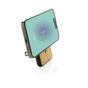 Fotografie k reklamnímu předmětu „Magnetická powerbanka Zen 5000mAh 5W z RCS plastu a bambusu“