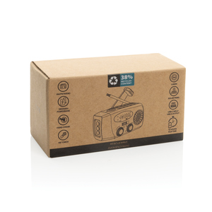 Fotografie k reklamnímu předmětu „Nouzové rádio RescueWave RCS z recyklovaného plastu“