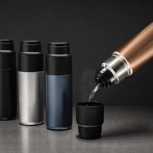 Fotografie k reklamnímu předmětu „Thermocup RCS recykl. termoska s vakuovou izolací a šálkem“