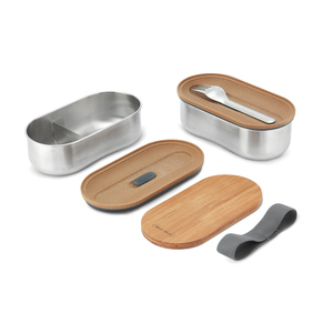 Fotografie k reklamnímu předmětu „Nerezový dvojitý Bento box Black+Blum“