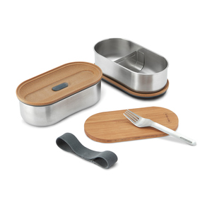 Fotografie k reklamnímu předmětu „Nerezový dvojitý Bento box Black+Blum“