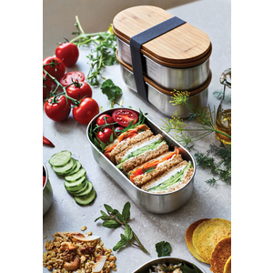 Fotografie k reklamnímu předmětu „Nerezový dvojitý Bento box Black+Blum“