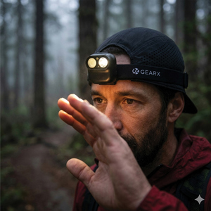 Fotografie k reklamnímu předmětu „Čelovka Gear X RCS z recykl. plastu s pohybovým senzorem“