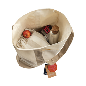 Fotografie k reklamnímu předmětu „SHOP LOCAL AWARE™ taška Tote z recyklované bavlny 350 gsm.“