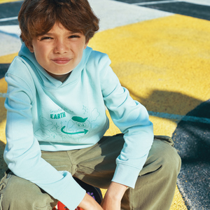 Fotografie k reklamnímu předmětu „Dětská mikina s bočními kapsami Iqoniq Yengo z rec. bavlny“