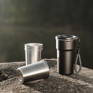 Fotografie k reklamnímu předmětu „Sada 4 nerezových kelímků VINGA Parks z RCS, 250 ml“